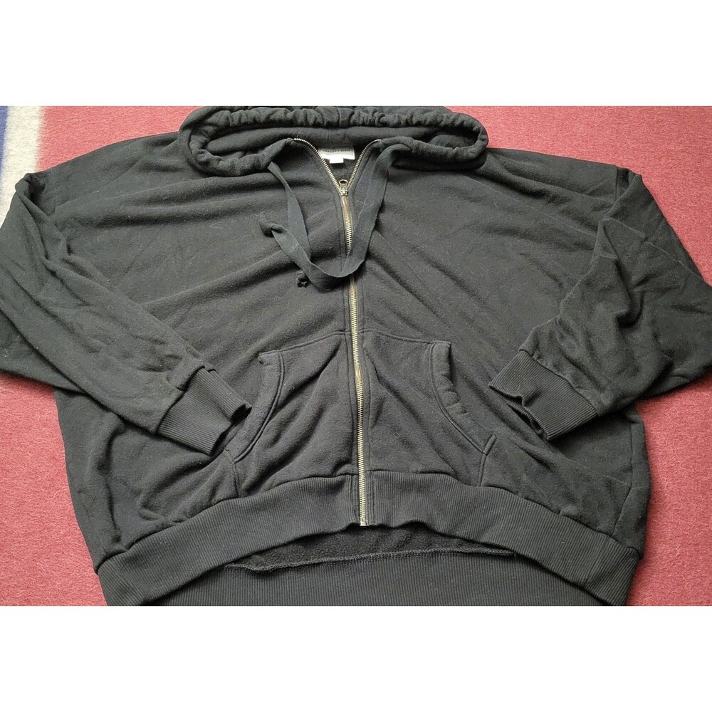 Men's American Eagle Black Full Zip Hoodie Size XL